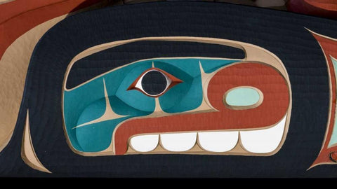 USA, Washington State, Jamestown Totem art PR White Modern Wood Framed Art Print with Double Matting by Paulson, Don