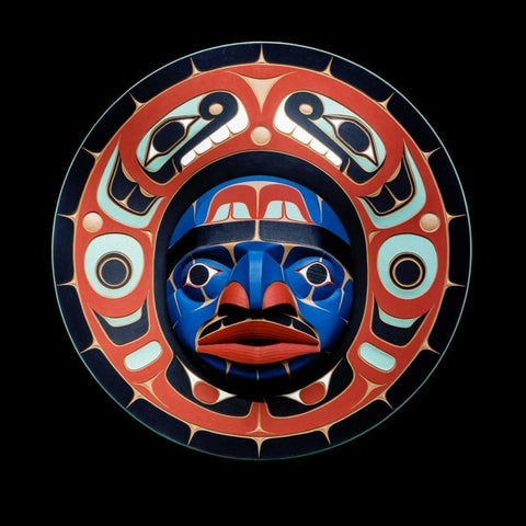 USA, Washington State, Jamestown Totem art PR White Modern Wood Framed Art Print with Double Matting by Paulson, Don