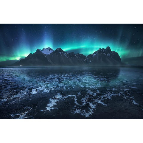 Frozen World, The Crown Black Modern Wood Framed Art Print by F. Turienzo, Carlos