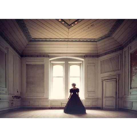 Thinloth Gold Ornate Wood Framed Art Print with Double Matting by Russocka, Magdalena