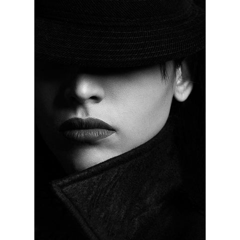 Paniz Black Modern Wood Framed Art Print by Khosroshahi, Hamed