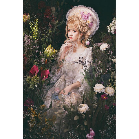 Weddingdoll White Modern Wood Framed Art Print by Kiyota, Daisuke