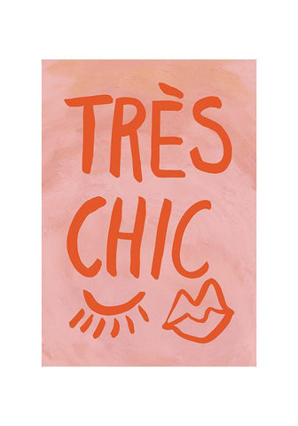 Traus Chic Pink Frame White Modern Wood Framed Art Print with Double Matting by 1x Studio