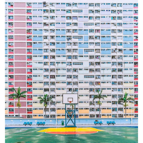 Qrainbowq Estate White Modern Wood Framed Art Print by Xiaobei, Han