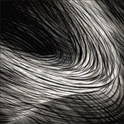 Dark madness Black Modern Wood Framed Art Print with Double Matting by Claes, Gilbert