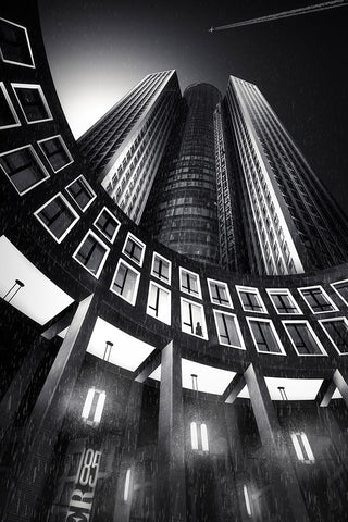 Frankfurt 185 Black Ornate Wood Framed Art Print with Double Matting by Otero Sobrino, Dani