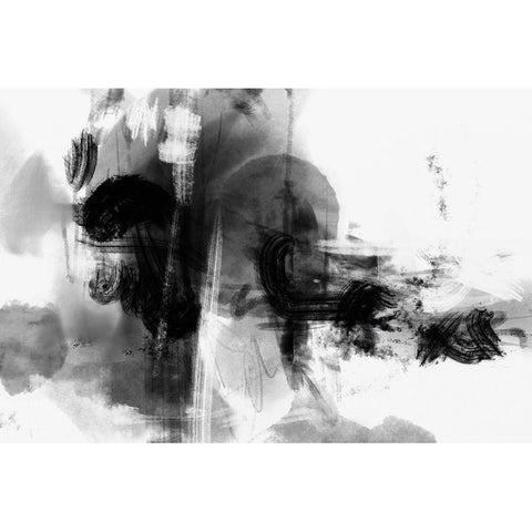 Mono Wild White Modern Wood Framed Art Print by 1x Studio II