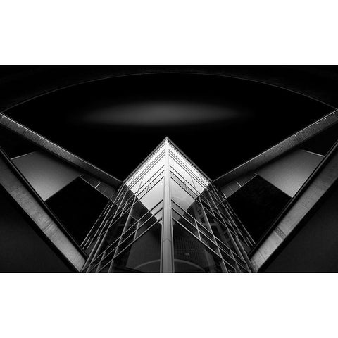 Chem A Biochem Building White Modern Wood Framed Art Print by D. Tang, Lisa