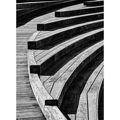 Curves, 18 White Modern Wood Framed Art Print by Beavis, Andrew