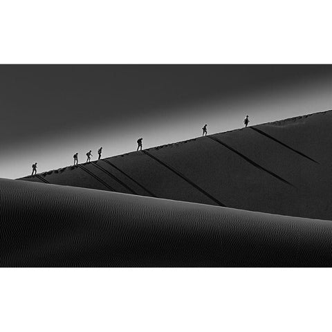 Climbing Up White Modern Wood Framed Art Print by Yang, Gemma