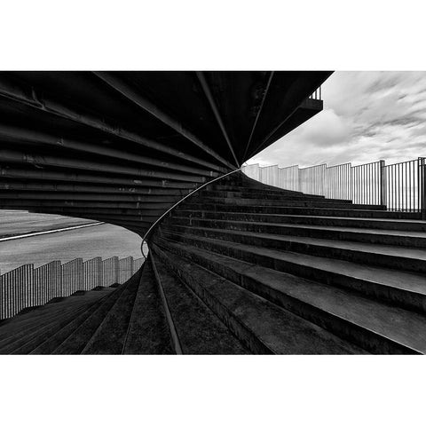 Connecting soil an sky White Modern Wood Framed Art Print by Klesse, Andreas