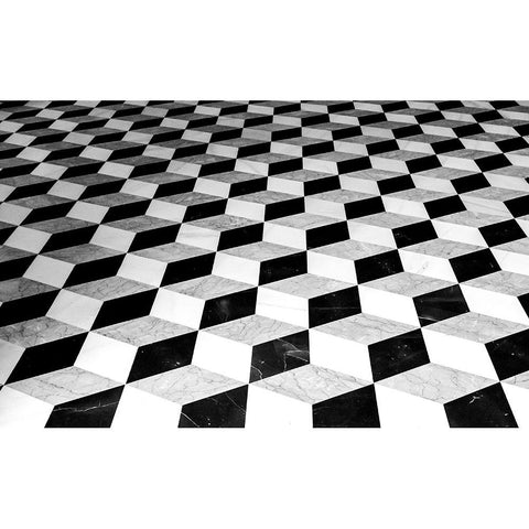 floor White Modern Wood Framed Art Print by Auerbach, Markus