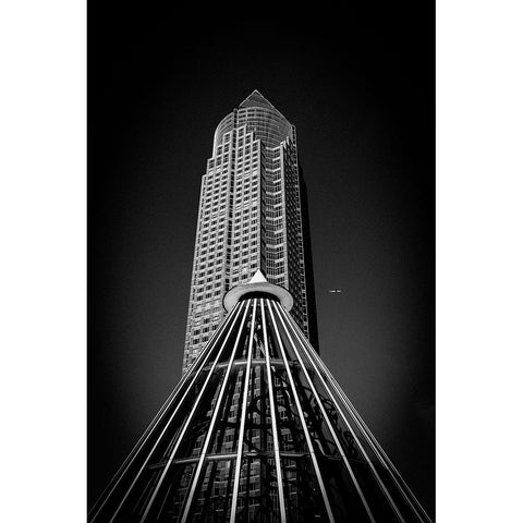 Into The Sky Black Modern Wood Framed Art Print with Double Matting by Cabguy, Kilian