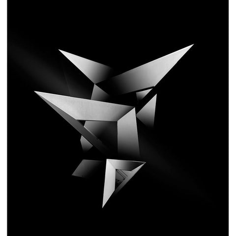 Connected 2 Black Modern Wood Framed Art Print by Gong, Yanyan