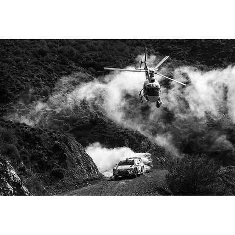 Turkey Rally Black Modern Wood Framed Art Print by Szabo, Attila