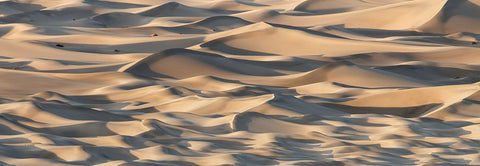 Sand Waves White Modern Wood Framed Art Print with Double Matting by Chapman, Michael