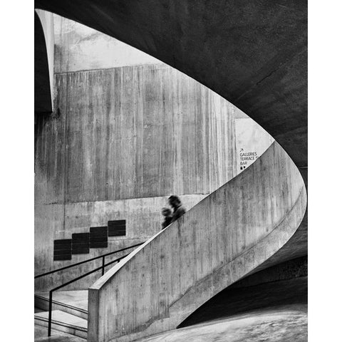 The Curve Black Modern Wood Framed Art Print by Mukherjee, Debarshi