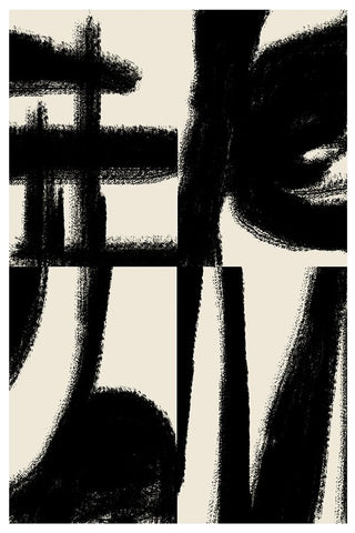 Zen Nr2 White Modern Wood Framed Art Print with Double Matting by The Miuus Studio