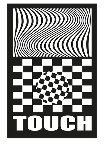 Touch Black Ornate Wood Framed Art Print with Double Matting by Ortiz, Sergio