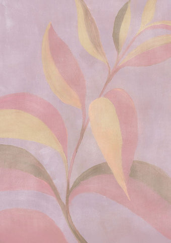 Haneul leaves White Modern Wood Framed Art Print with Double Matting by Laiz Blursbyai, Rosana