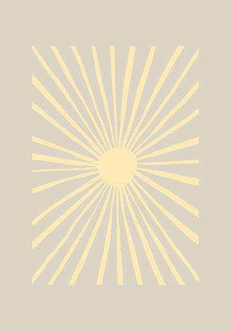 Sun Kissed White Modern Wood Framed Art Print with Double Matting by Pictufy Studio