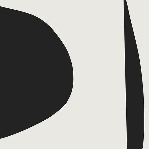Minimal Black Modern Wood Framed Art Print by Hobday, Dan