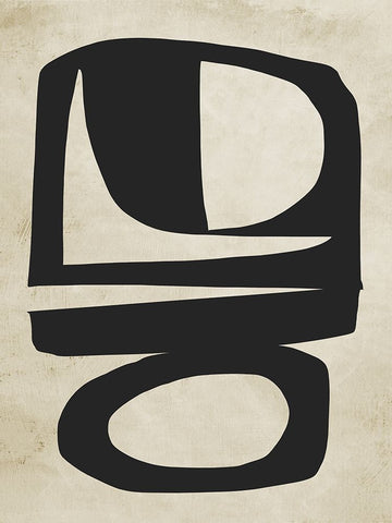 Chance Black Modern Wood Framed Art Print by Hobday, Dan