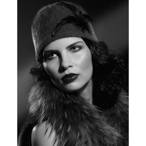 Kata Black Modern Wood Framed Art Print by Kanovits, Gabor