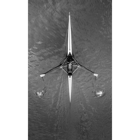 Drawings On The River Black Modern Wood Framed Art Print by Toniolo, Giorgio