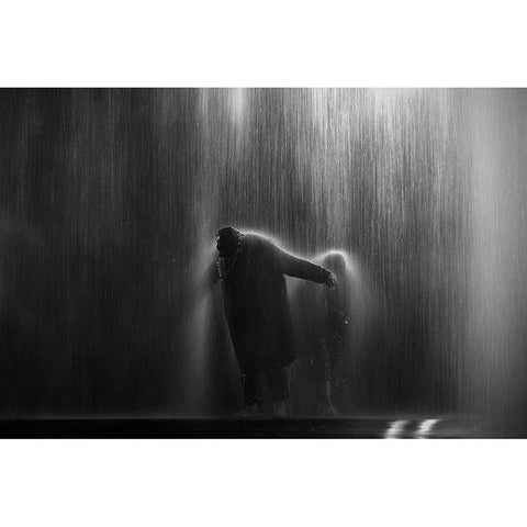 Why Does It Always Rain On Me Gold Ornate Wood Framed Art Print with Double Matting by Buchmann, Oliver