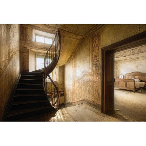 Untitled Gold Ornate Wood Framed Art Print with Double Matting by Boomsma, Paul