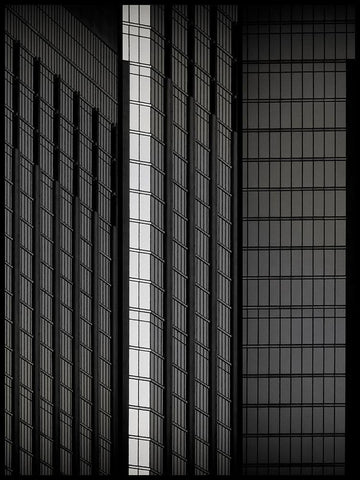 Archi Abstract Black Ornate Wood Framed Art Print with Double Matting by Guillemot, Mathilde