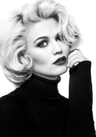 My Day With Marilyn... Black Ornate Wood Framed Art Print with Double Matting by Peter Muller Photography