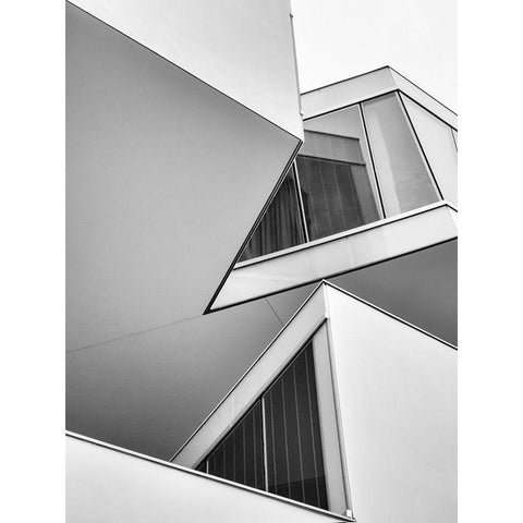 Act Elion White Modern Wood Framed Art Print by Vangindertael, Luc