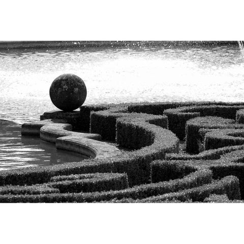 Architectural Detail, Blenheim Palace Black Modern Wood Framed Art Print by Blue, Cyril