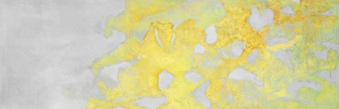 Golden clouds White Modern Wood Framed Art Print with Double Matting by Atelier B Art Studio