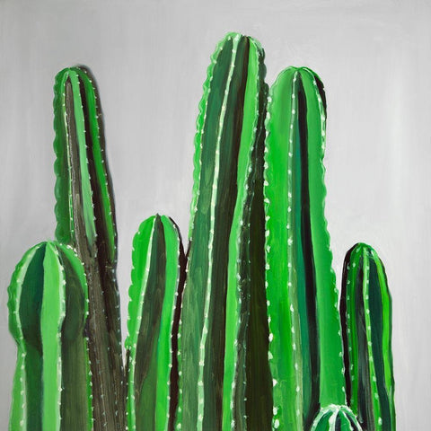 CACTUS CANDLES Black Ornate Wood Framed Art Print with Double Matting by Atelier B Art Studio