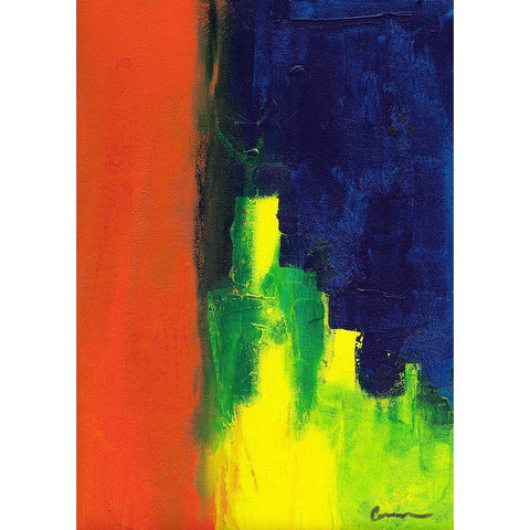 Intrusion Black Modern Wood Framed Art Print by Carroccio, Lisa