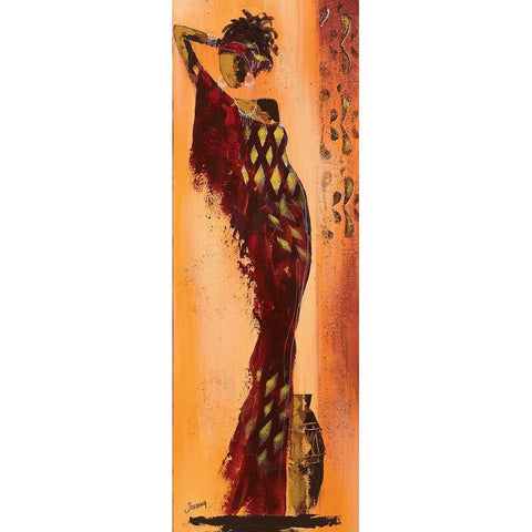 Femme gazelle I Gold Ornate Wood Framed Art Print with Double Matting by Johanna