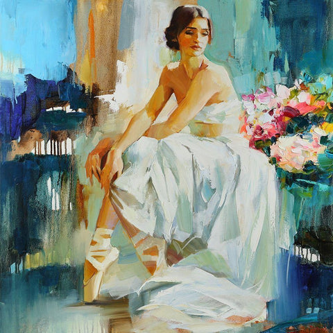 Perfect Strenger White Modern Wood Framed Art Print with Double Matting by Bond