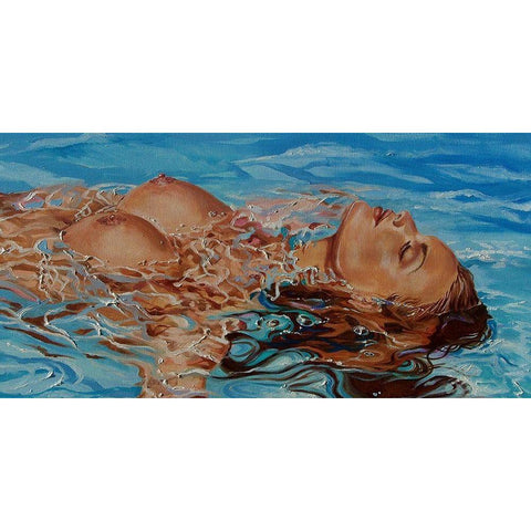 Relax Time Gold Ornate Wood Framed Art Print with Double Matting by Luniak, Monika
