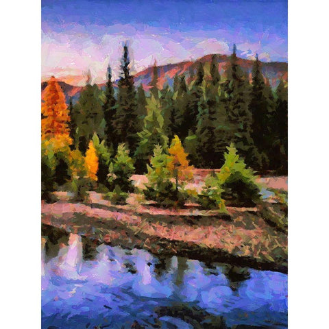 Great Yellowstone NP 1 Gold Ornate Wood Framed Art Print with Double Matting by Medeiros, Celito