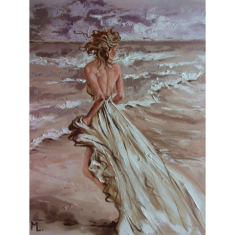 A Dream Black Modern Wood Framed Art Print by Luniak, Monika