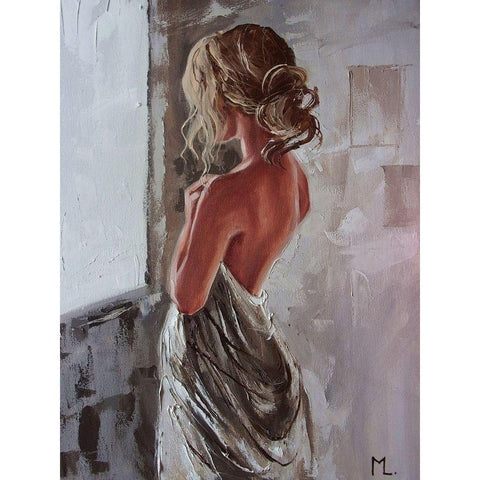 Life Stoties Black Modern Wood Framed Art Print by Luniak, Monika