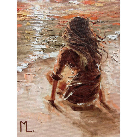 My Place Black Modern Wood Framed Art Print by Luniak, Monika