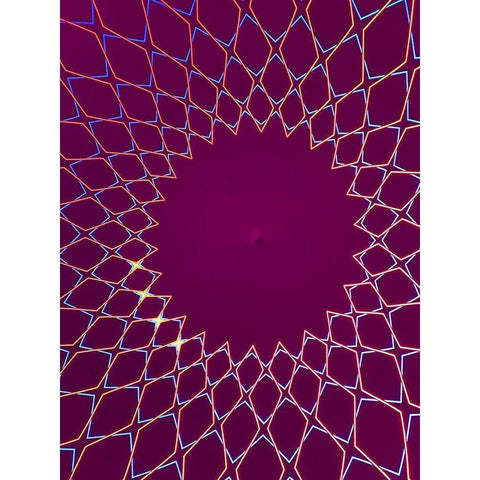 Purple Diamonds I White Modern Wood Framed Art Print by Grayscale