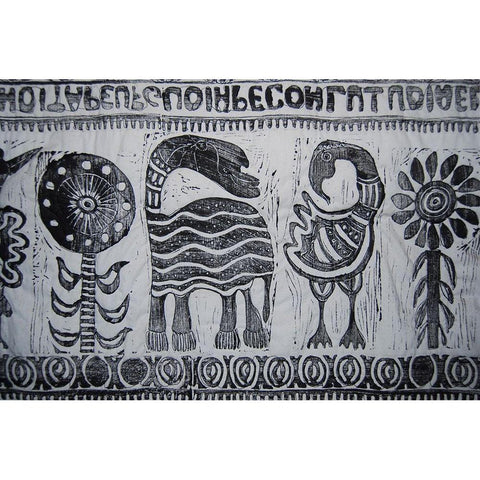 Otomé White Modern Wood Framed Art Print by Grayscale