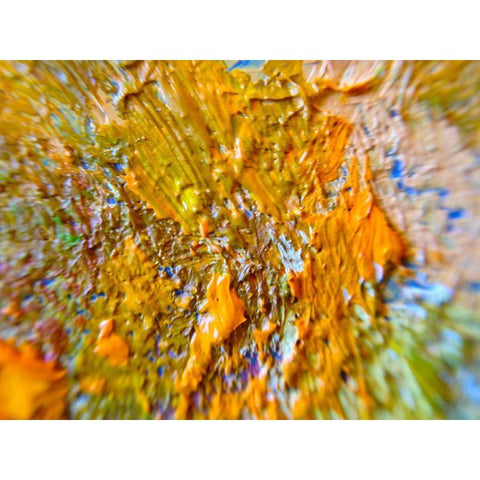 Paint Closeup I Black Modern Wood Framed Art Print by Grayscale