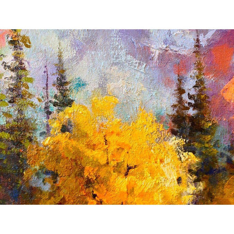 Paint Closeup XI Gold Ornate Wood Framed Art Print with Double Matting by Grayscale