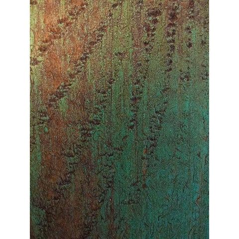 Painted Wood Panel III Black Modern Wood Framed Art Print with Double Matting by Grayscale